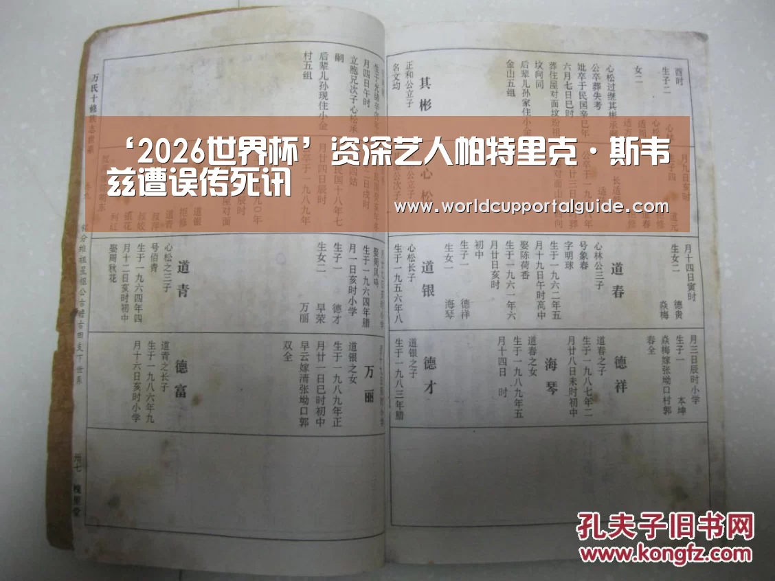 ‘2026世界杯’资深艺人帕特里克·斯韦兹遭误传死讯(图3) 世界杯外围买球